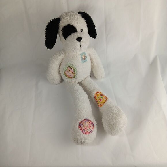 Aurora Plush Dog Puppy Lolly Gagz White w/ Patches Floppy Long Legs Lovey Pup - Picture 5 of 11